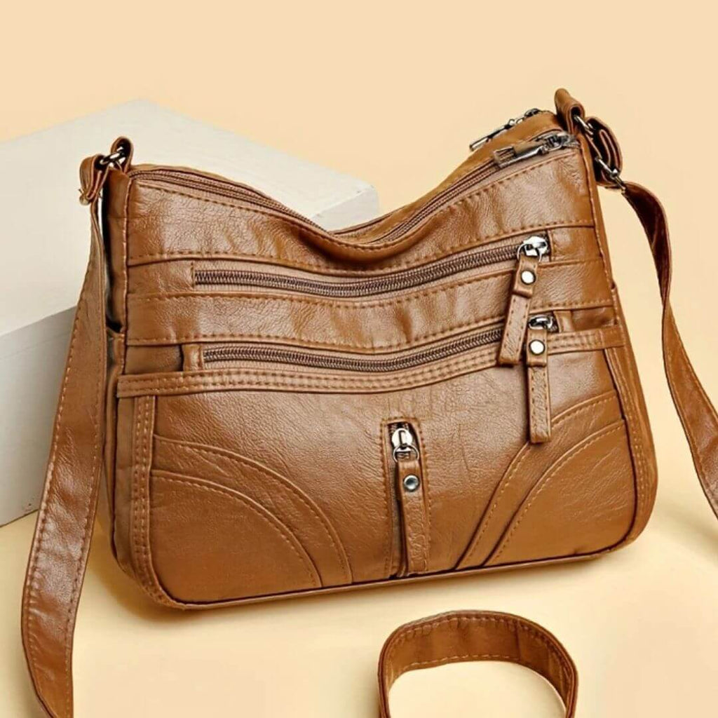 Zipper Companion - Crossbody Bag-Calm Wears-Braun-Calm Wears