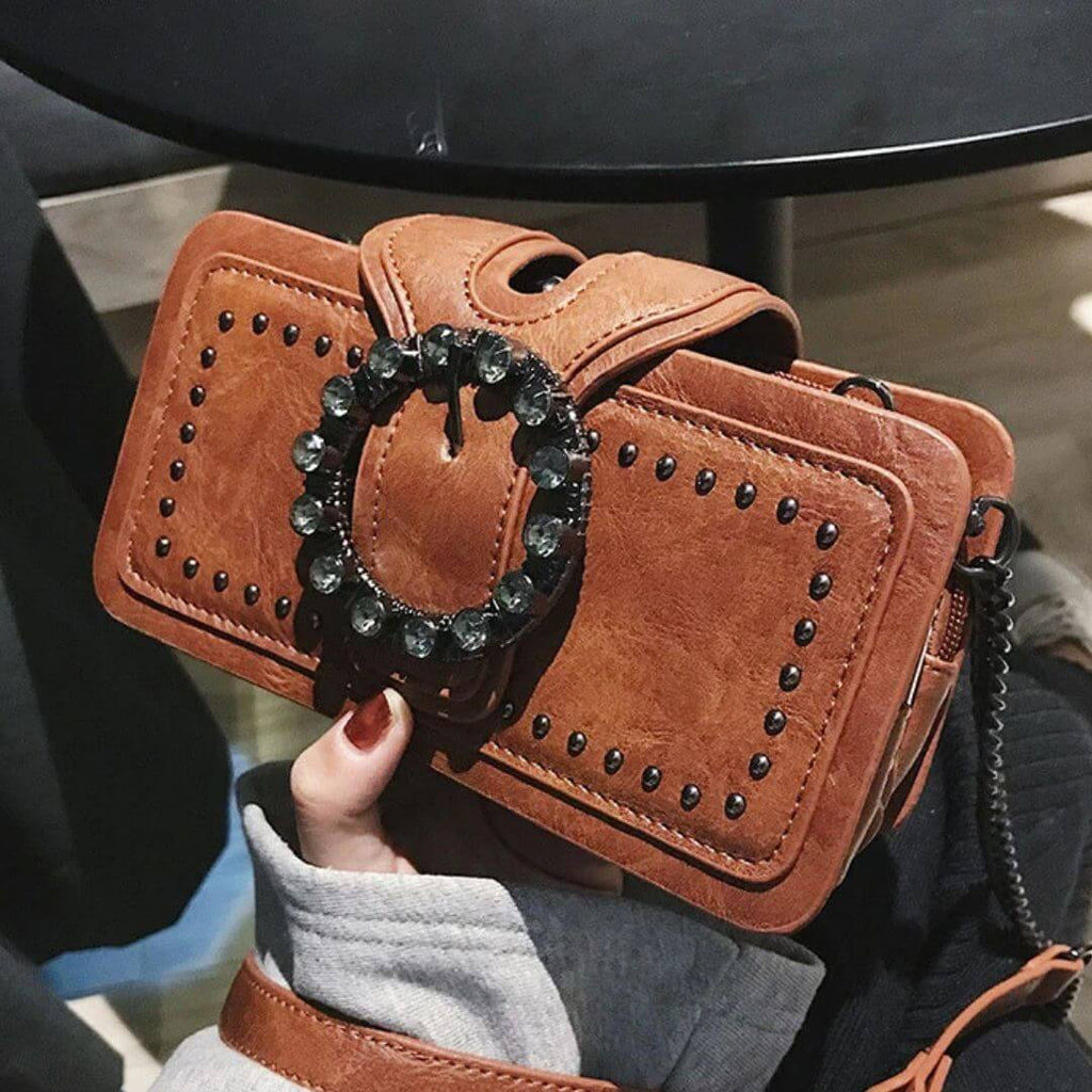 Stud-Muse - Mini-Crossbody-Bag-Calm Wears-Braun-Calm Wears