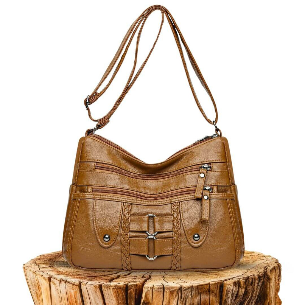 Effortless Charm - Crossbody Bag-Calm Wears-Braun-Calm Wears
