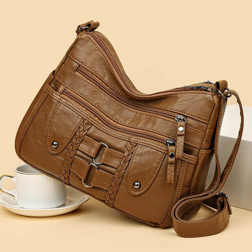 Effortless Charm - Crossbody Bag-Calm Wears-Braun-Calm Wears