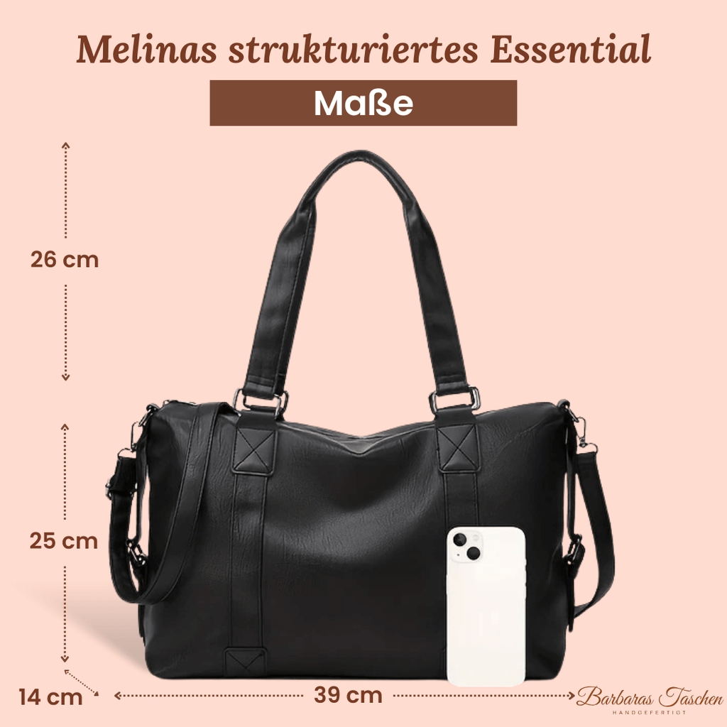 Structured Essential - Handbag-Calm Wears-Black-Calm Wears