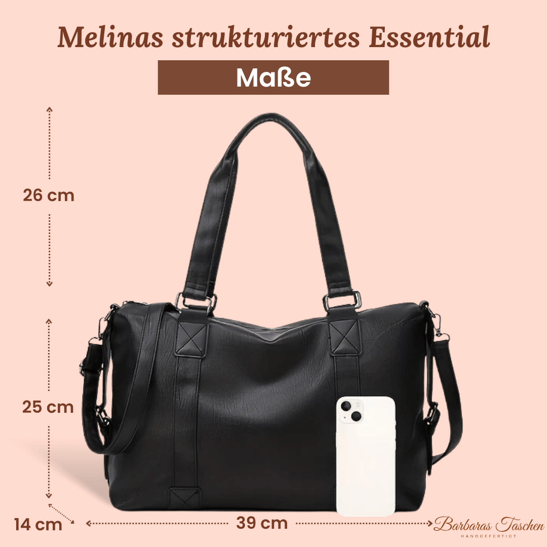 Structured Essential - Handbag-Calm Wears-Black-Calm Wears