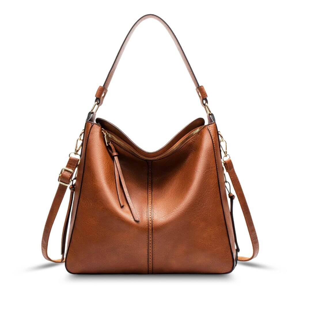Timeless tote bag - handbag-Calm Wears-Braun-Calm Wears