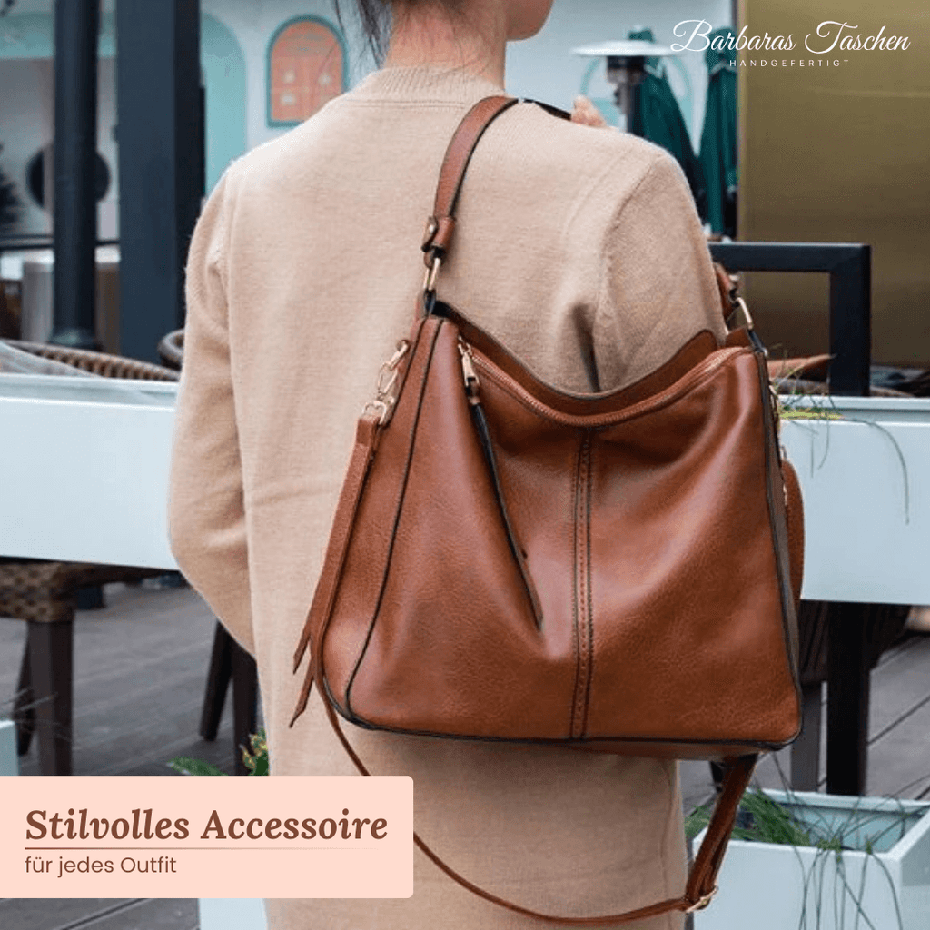 Timeless tote bag - handbag-Calm Wears-Braun-Calm Wears