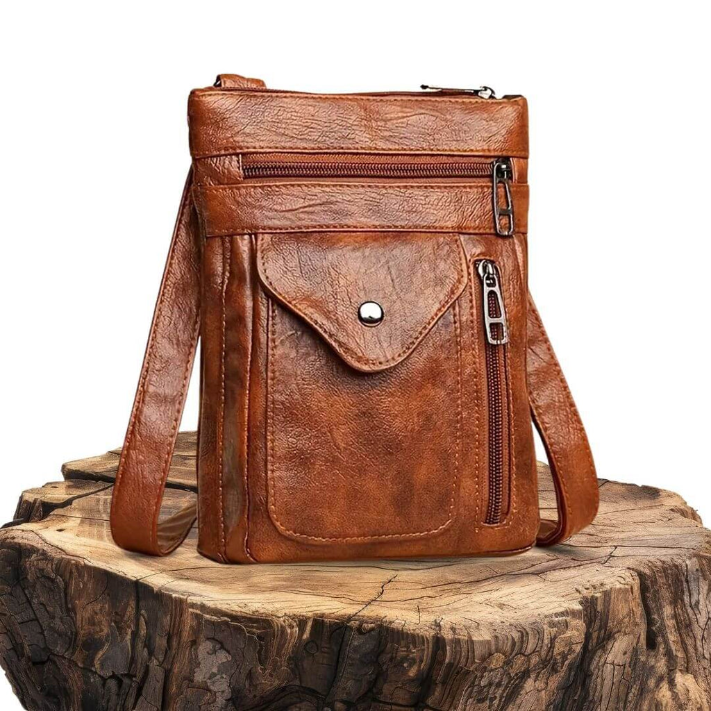 Slim Companion - Crossbody Bag-Calm Wears-Braun-Calm Wears