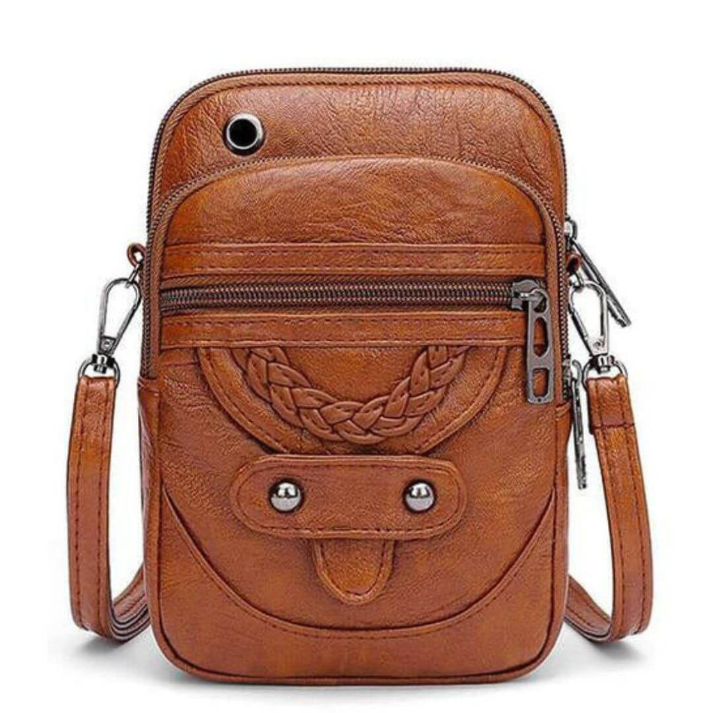 Slim Companion - Crossbody Bag-Calm Wears-Braun-Calm Wears