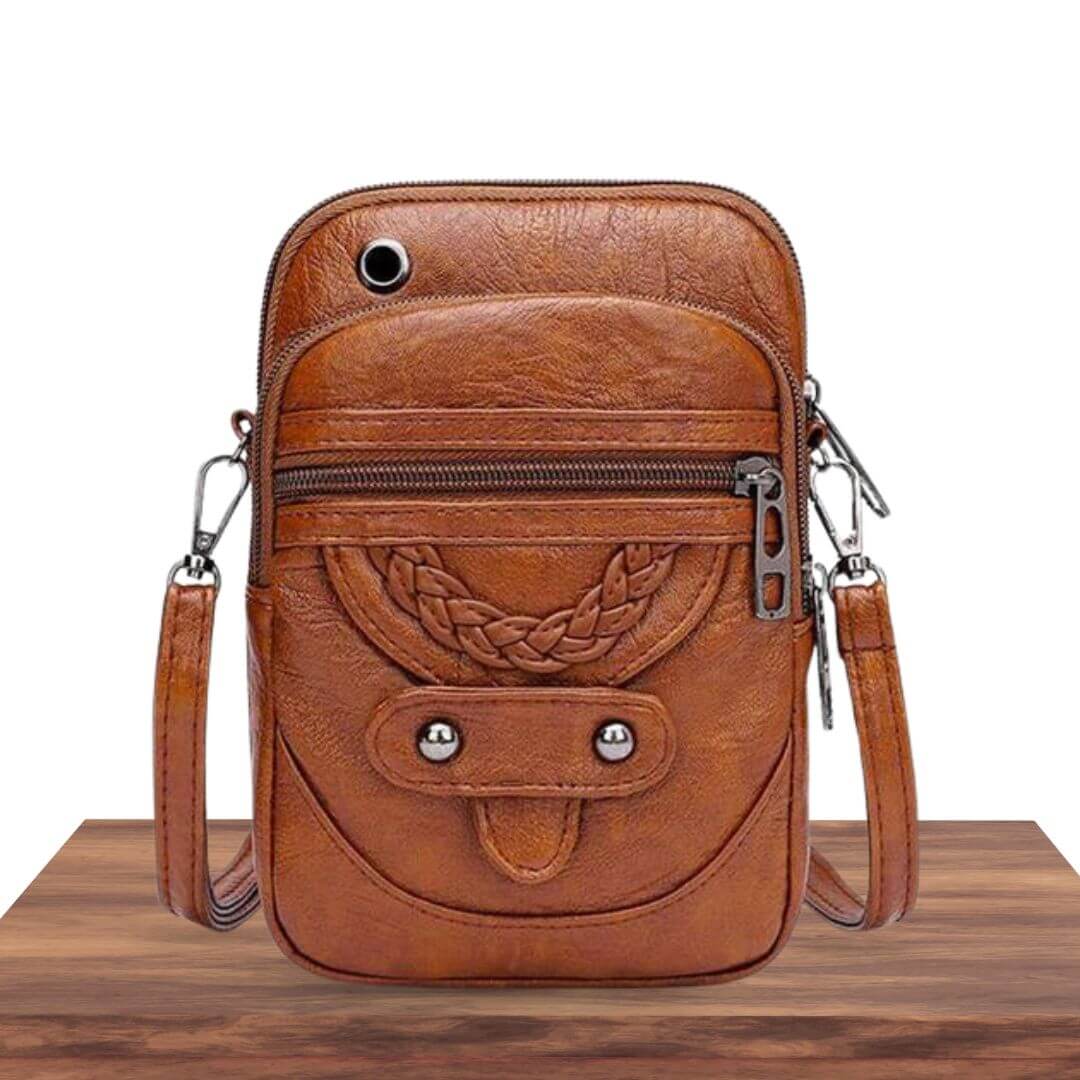 Slim Companion - Crossbody Bag-Calm Wears-Braun-Calm Wears