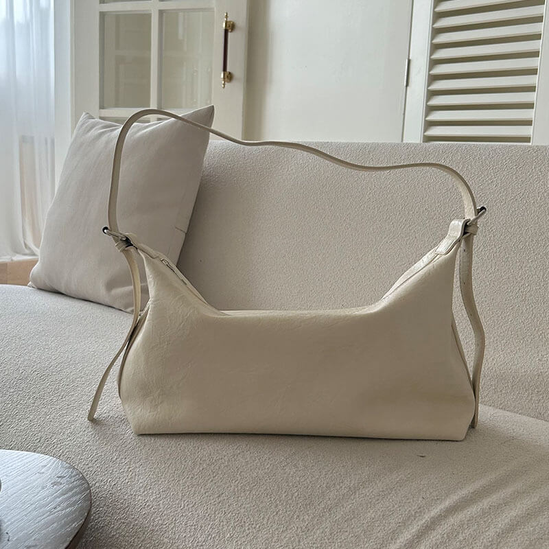 PU-Leather Crossbody Bag-concept frankfurt20240807-Calm Wears-Ivory White-Calm Wears
