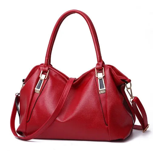 Solid color tote shoulder bag for women-trendvilla20240423-Calm Wears-Rot-Calm Wears