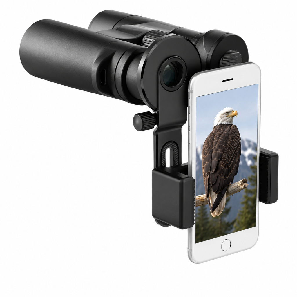 Adjustable Smartphone Binoculars Clamp