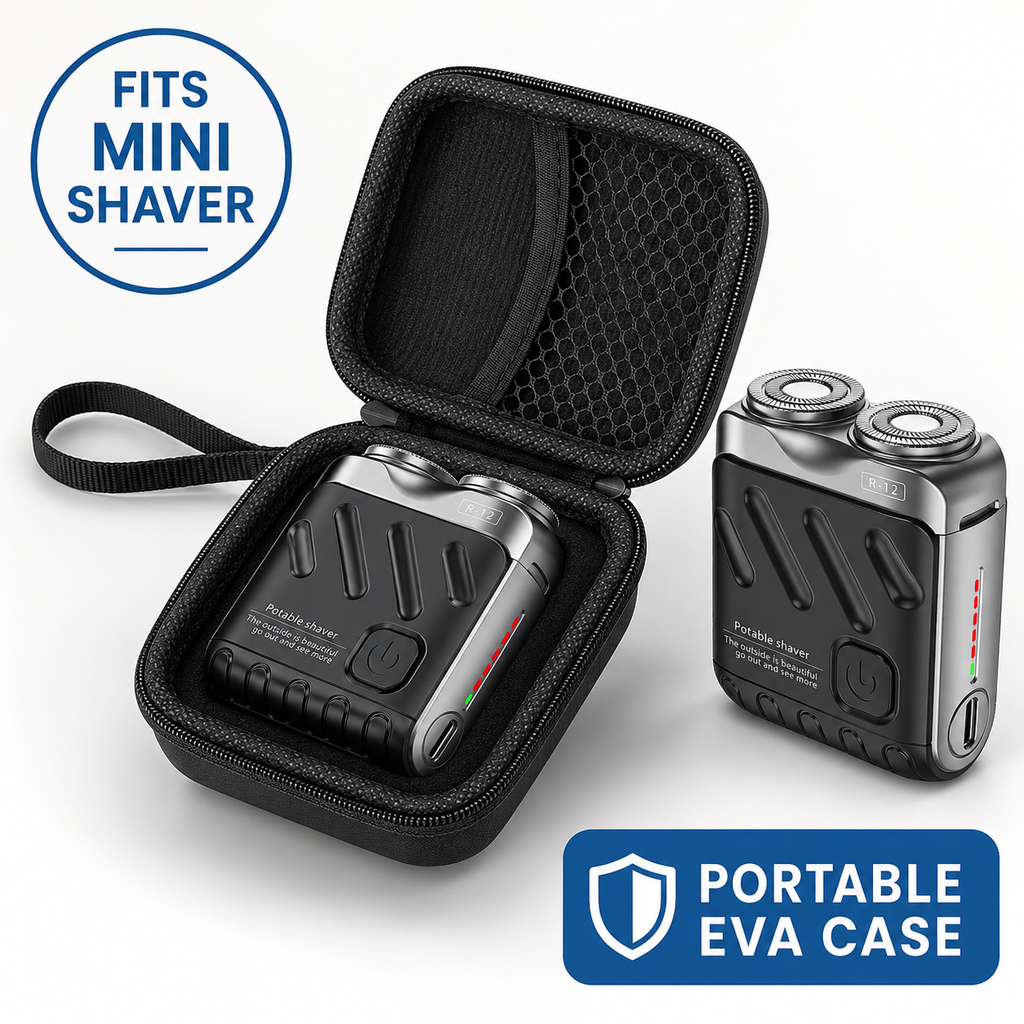 Compact Hard-Shell EVA Protective Travel Case For Mini Shaver