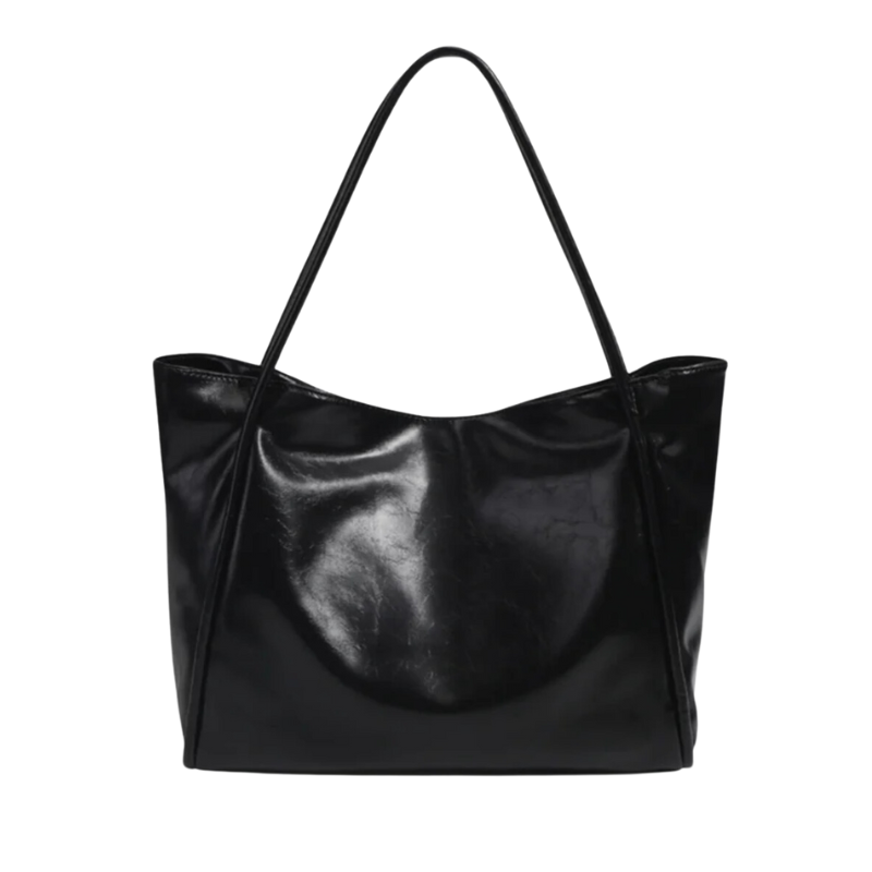 Shoulder Handbag in Trendy Leather-dione couture20260421-Calm Wears-Black-Calm Wears