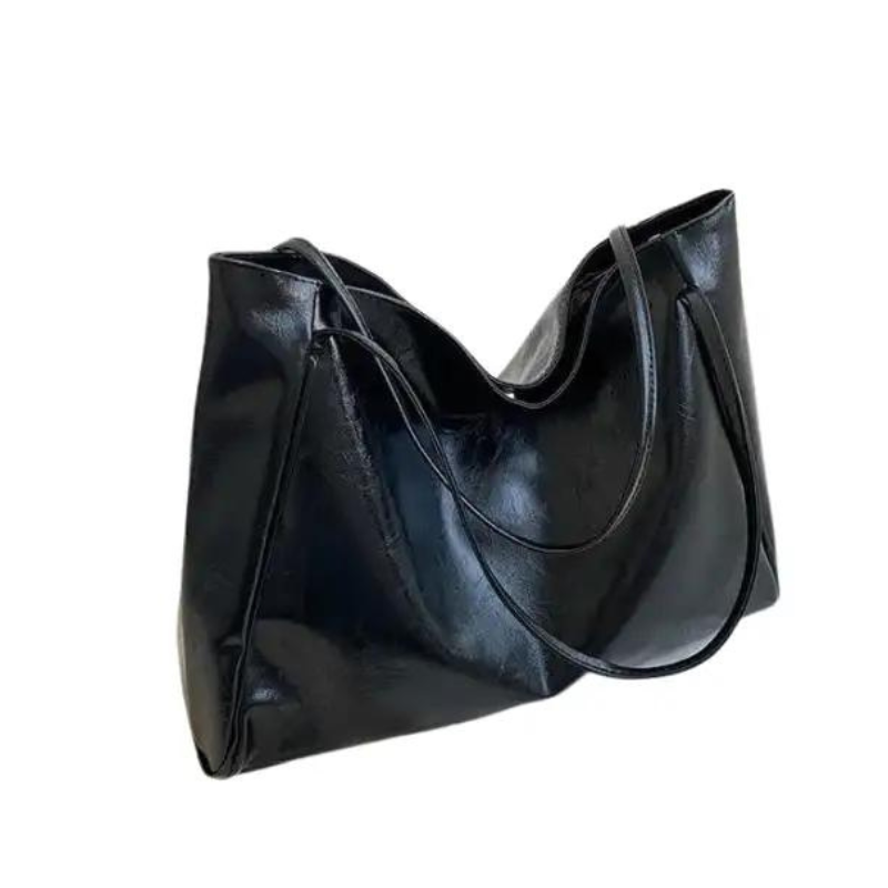 Shoulder Handbag in Trendy Leather-dione couture20260421-Calm Wears-Black-Calm Wears