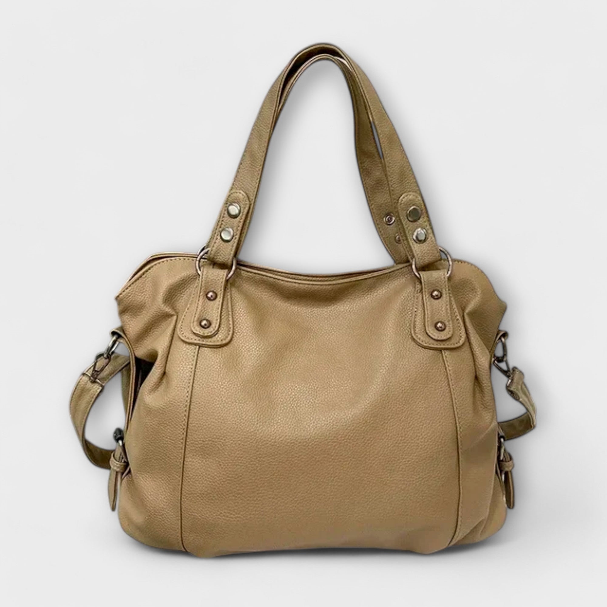 Elegant Hobo Shoulder Bag-Calm Wears-Khaki-Calm Wears