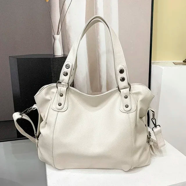 Leather Hobo Shoulder Bag for Women