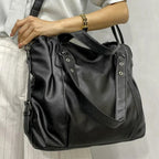 Leather Hobo Shoulder Bag for Women