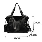 Leather Hobo Shoulder Bag for Women