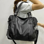 Leather Hobo Shoulder Bag for Women