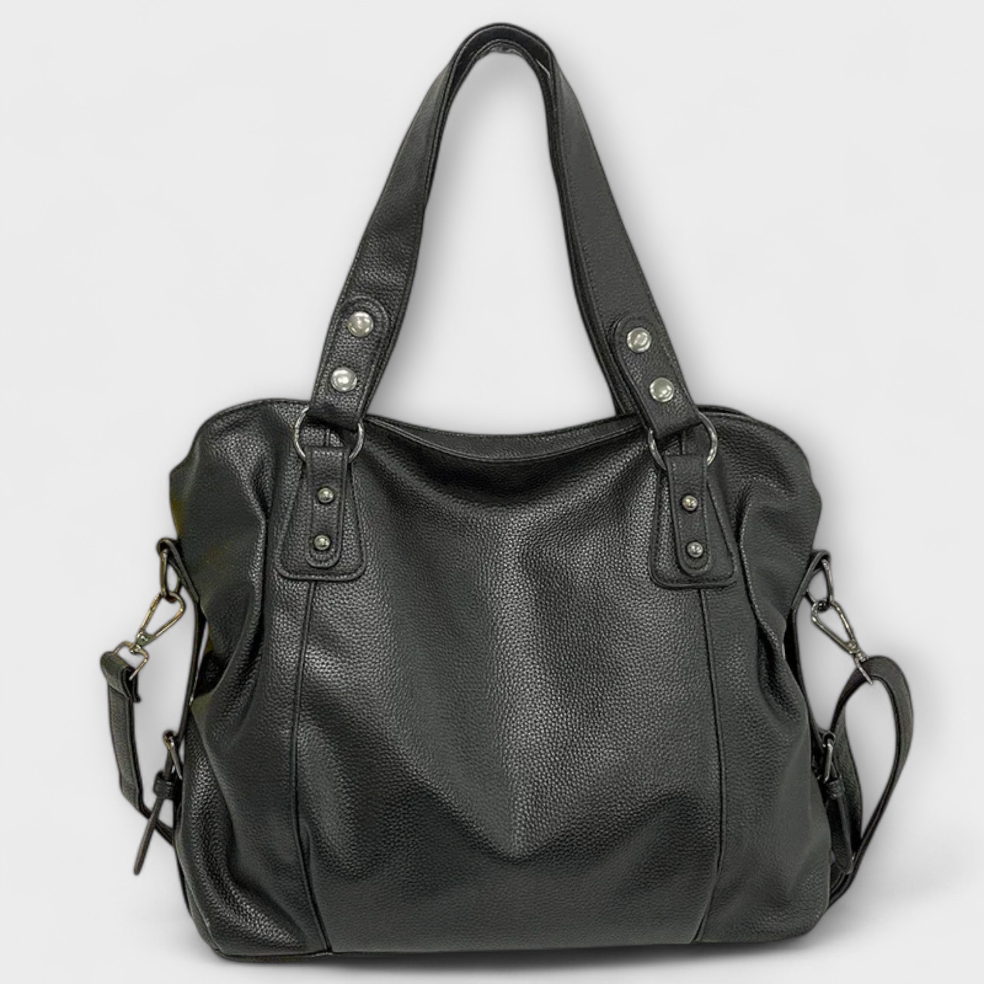 Elegant Hobo Shoulder Bag-Calm Wears-Black-Calm Wears