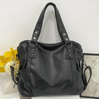 Leather Hobo Shoulder Bag for Women
