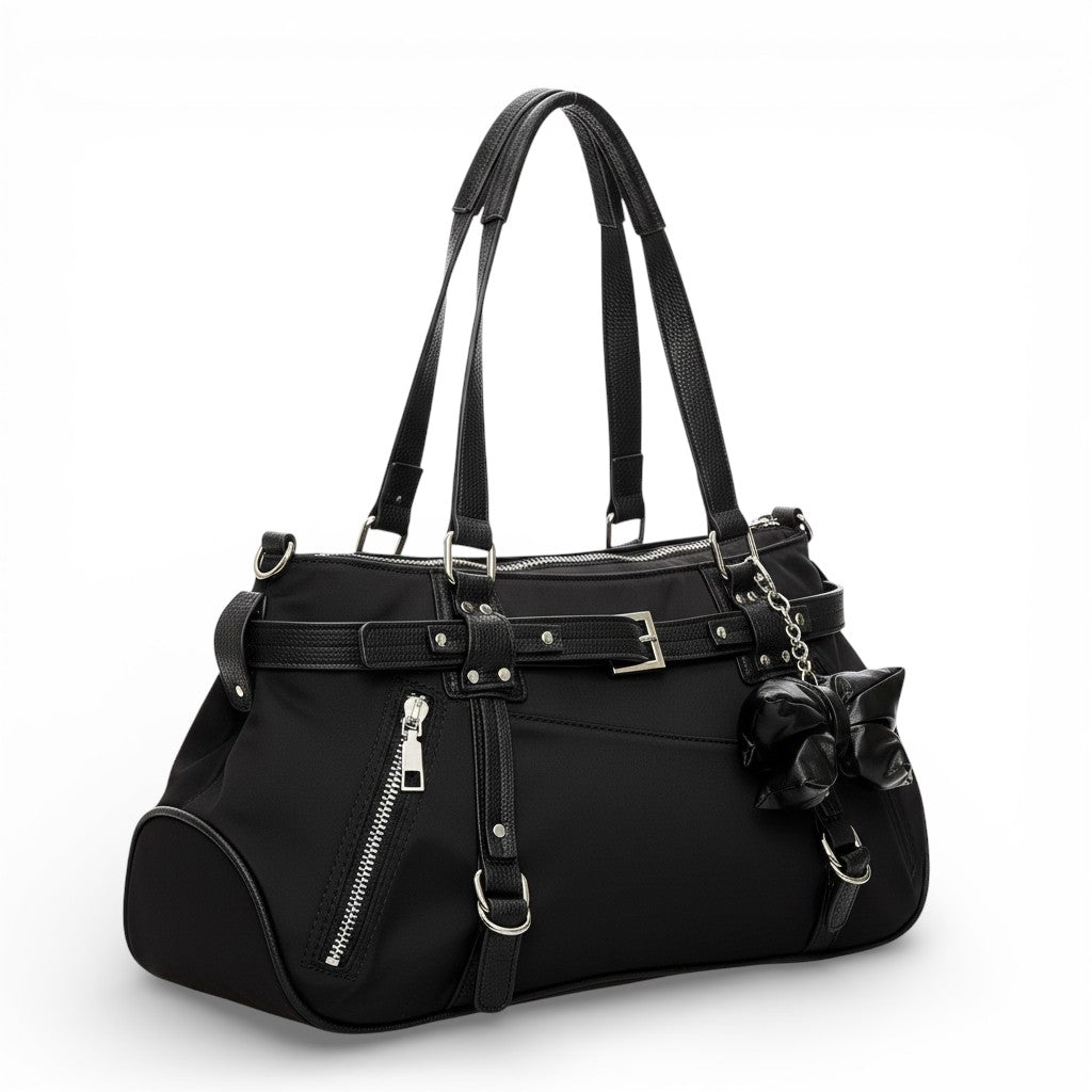 Street Style Tote Bag Underarm Single Shoulder Yoga Commute Large Capacity Fitness Crossbody Bag Sweet Cool Trendy-dione couture20260420-Calm Wears-Black-Calm Wears