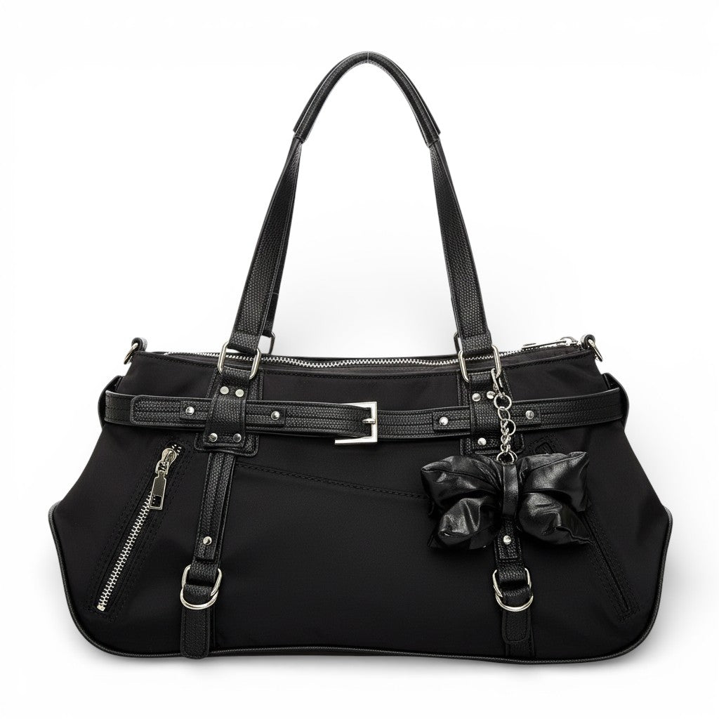 Street Style Tote Bag Underarm Single Shoulder Yoga Commute Large Capacity Fitness Crossbody Bag Sweet Cool Trendy-dione couture20260420-Calm Wears-Black-Calm Wears
