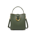 Bucket Bag with Gold D Ring and Crossbody Strap-mayfair ellis20260422-Calm Wears-Mustard green-Calm Wears