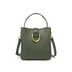 Bucket Bag with Gold D Ring and Crossbody Strap-mayfair ellis20260422-Calm Wears-Mustard green-Calm Wears