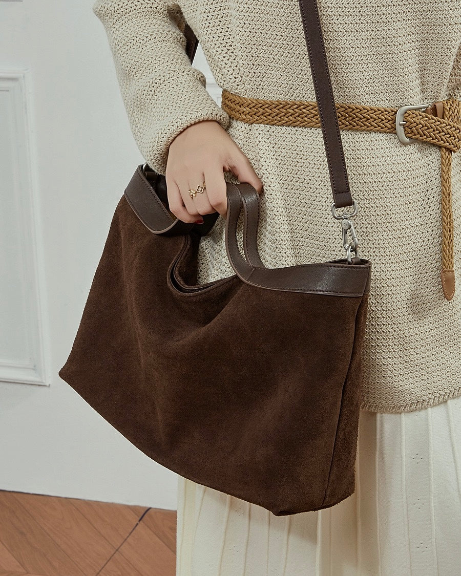 Women Tote Bag with Shoulder Strap-mayfair ellis20260422-Calm Wears-Coffee-Calm Wears