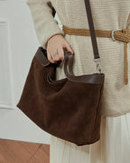 Women Tote Bag with Shoulder Strap-mayfair ellis20260422-Calm Wears-Coffee-Calm Wears