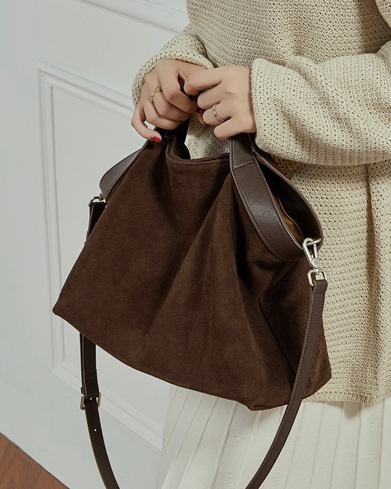 Women Tote Bag with Shoulder Strap-mayfair ellis20260422-Calm Wears-Coffee-Calm Wears