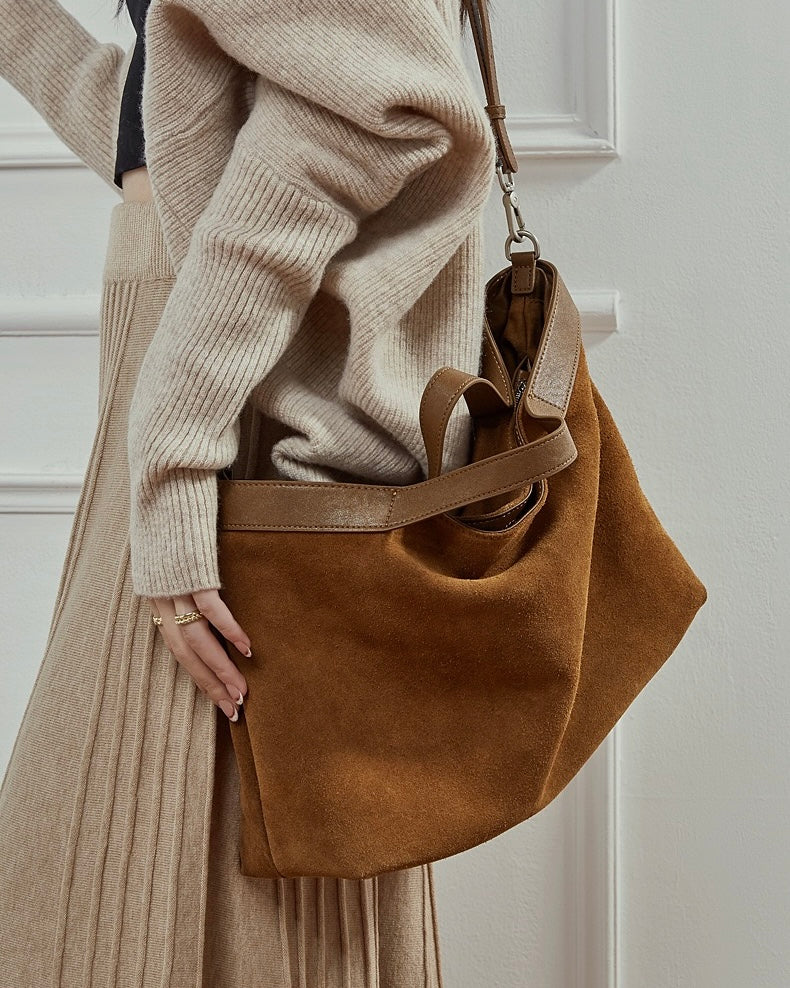 Women Tote Bag with Shoulder Strap-mayfair ellis20260422-Calm Wears-Coffee-Calm Wears