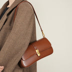 Ladies Baguette Bag with gold twist closure-mayfair ellis20260422-Calm Wears-Braun-Calm Wears