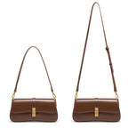 Ladies Baguette Bag with gold twist closure-mayfair ellis20260422-Calm Wears-Braun-Calm Wears
