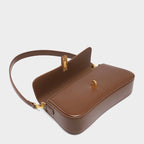 Ladies Baguette Bag with gold twist closure-mayfair ellis20260422-Calm Wears-Braun-Calm Wears