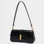 Ladies Baguette Bag with gold twist closure-mayfair ellis20260422-Calm Wears-Braun-Calm Wears
