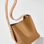 Women's Bucket Bag, Shoulder Bag with Inner Zipper Pocket-mayfair ellis20260422-Calm Wears-Braun-Calm Wears