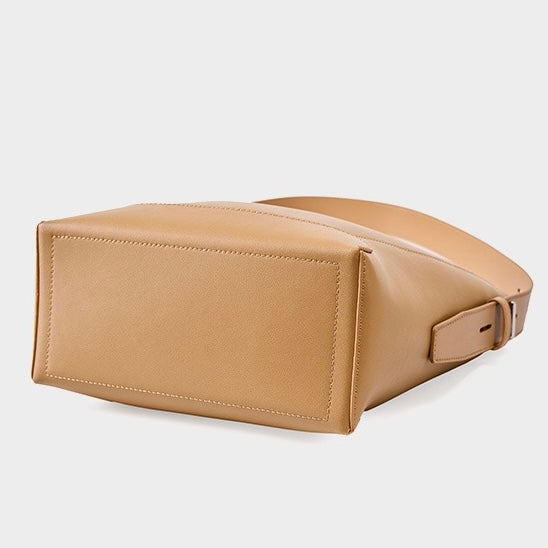 Women's Bucket Bag, Shoulder Bag with Inner Zipper Pocket-mayfair ellis20260422-Calm Wears-Braun-Calm Wears