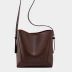 Women's Bucket Bag, Shoulder Bag with Inner Zipper Pocket-mayfair ellis20260422-Calm Wears-Braun-Calm Wears