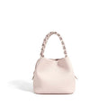 Women's Mini Bucket Bag with Braided Top Handle