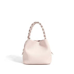 Women's Mini Bucket Bag with Braided Top Handle