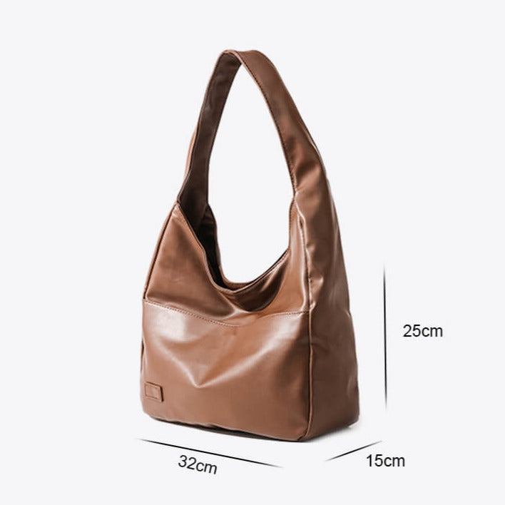 Hobo crossbody bag made of synthetic leather courier bag