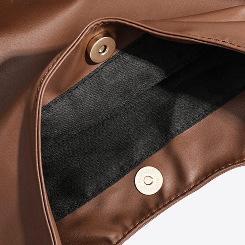 Hobo crossbody bag made of synthetic leather courier bag