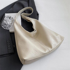 Large Faux Leather Shoulder Bag Women's Handbag