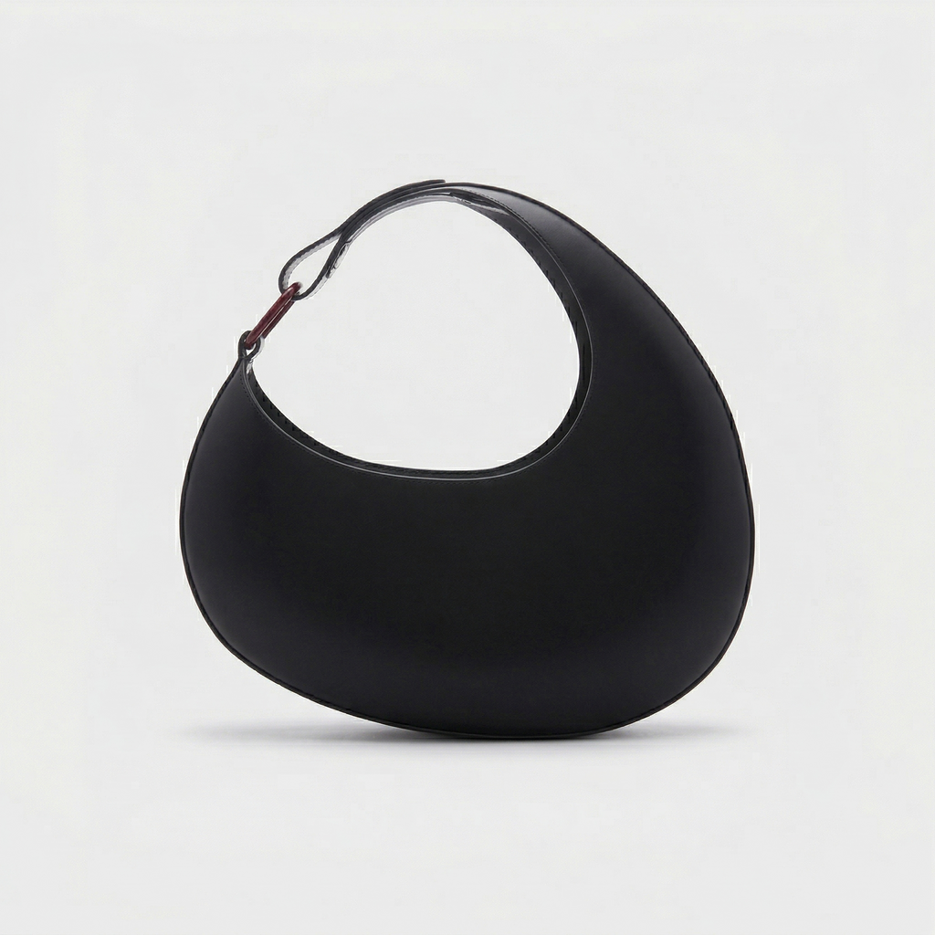 Vegan Leather Moon Bag for Women