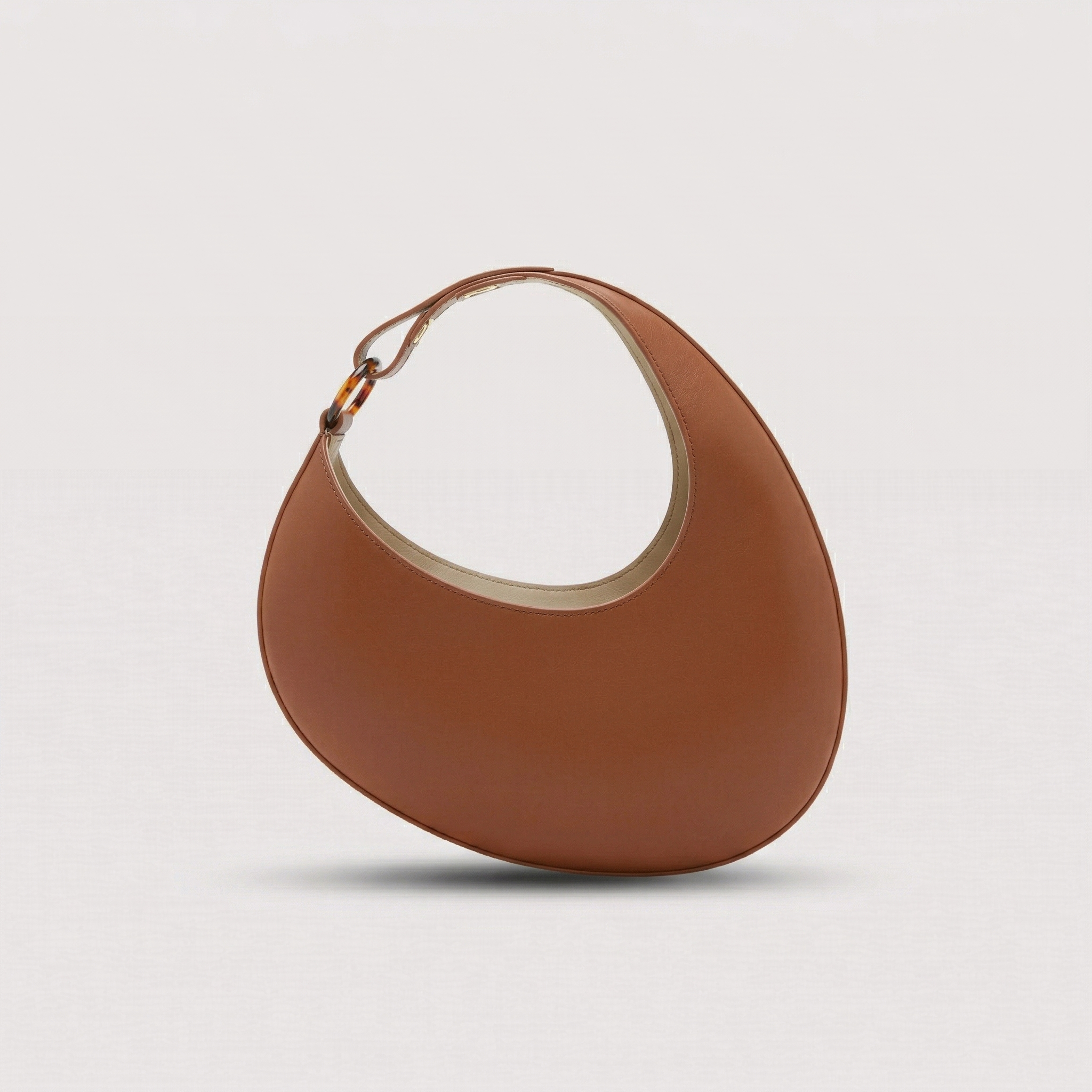 Vegan Leather Moon Bag for Women-mayfair ellis20260422-Calm Wears-Braun-Calm Wears