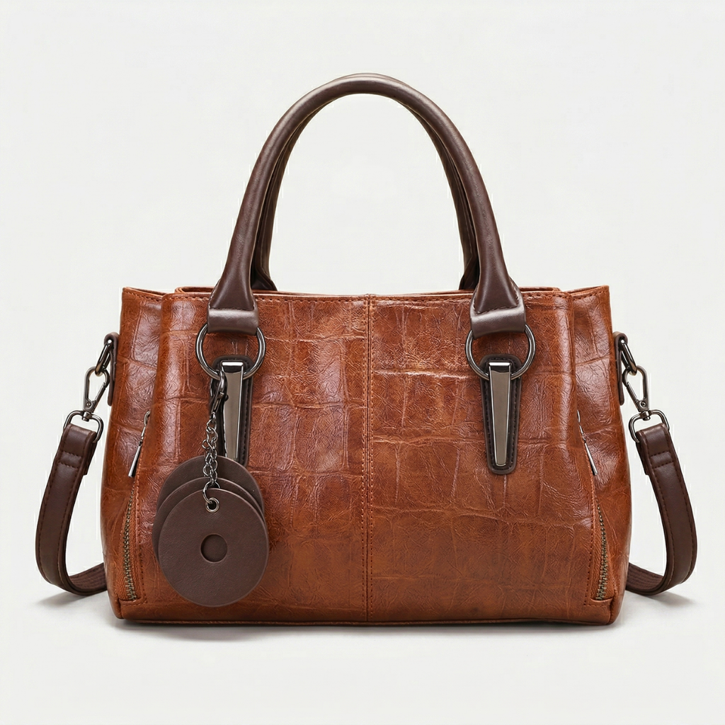 Vegan Leather Top-Handle Shoulder Bag-mayfair ellis20260422-Calm Wears-Braun-Calm Wears