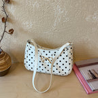 WoPolka Dot Patterned Hobo Handbag