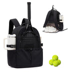 Sport backpack with integrated shoe compartment and bottle holder