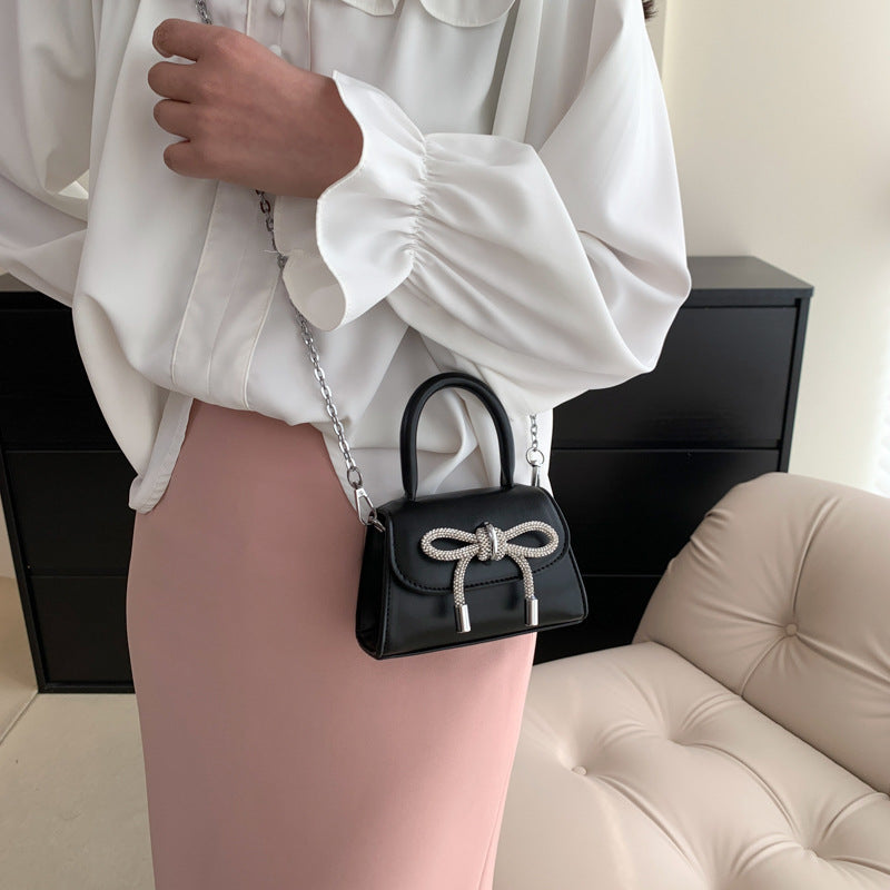 Women’s mini handbag with elegant chain closure-https://detail.1688.com/offer/707312723852.html-Calm Wears-Black-nothing-Calm Wears
